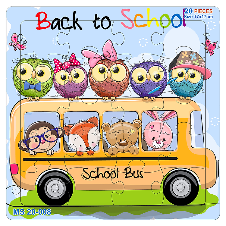 Bộ tranh xếp hình động vật dễ thương Chính hãng Giá rẻ - Hình ảnh 2