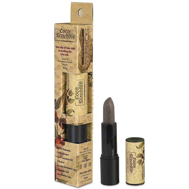 Son Tẩy Tế Bào Chết Coco Scrubbie Sense Plus Dưỡng Ẩm Môi 3.5g