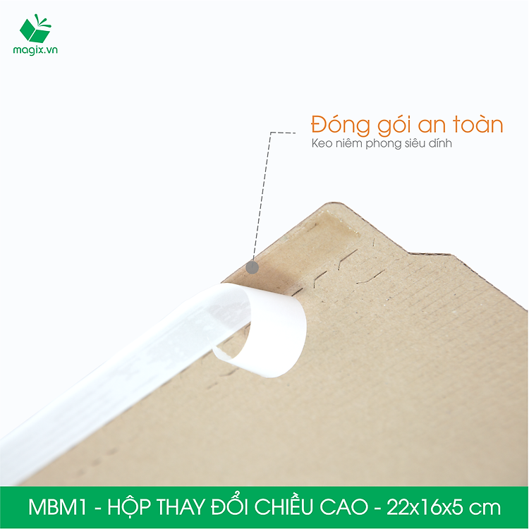 Hộp Carton MBM1 (22x16x5cm, 100 chiếc) - Ảnh 7