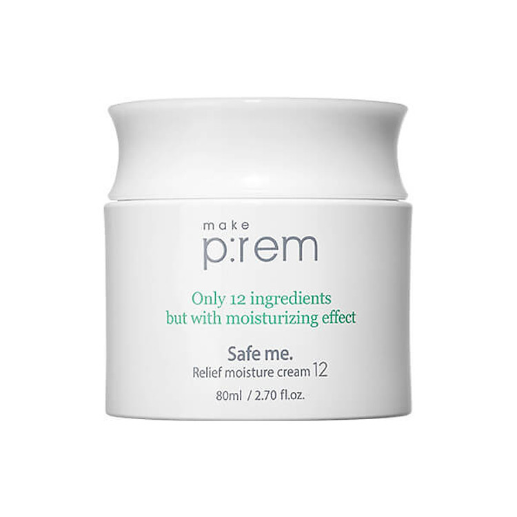Kem dưỡng ẩm Make P:rem Safe me. Relief Moisture Cream 12
