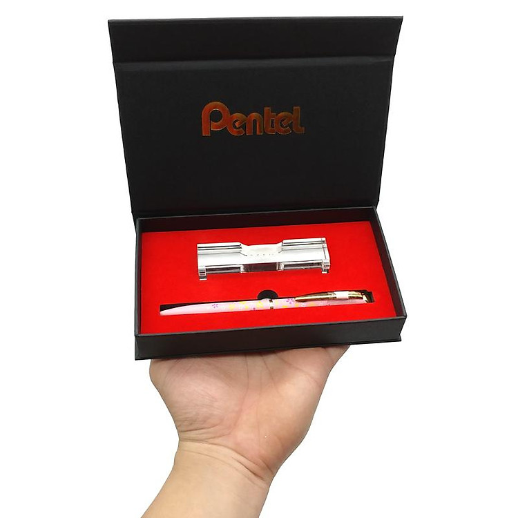 Bút Bi Nắp Vặn Cao Cấp Energel 0.7 mm (Màu Hồng) - Ảnh 2