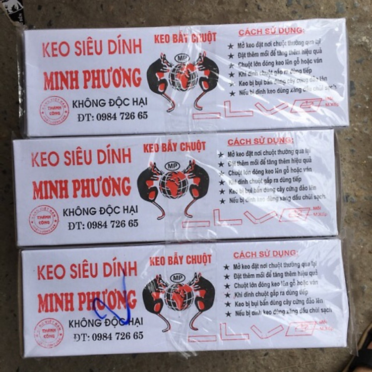 Combo 5 HỘP Keo siêu dính chuột (BẪY CHUỘT)