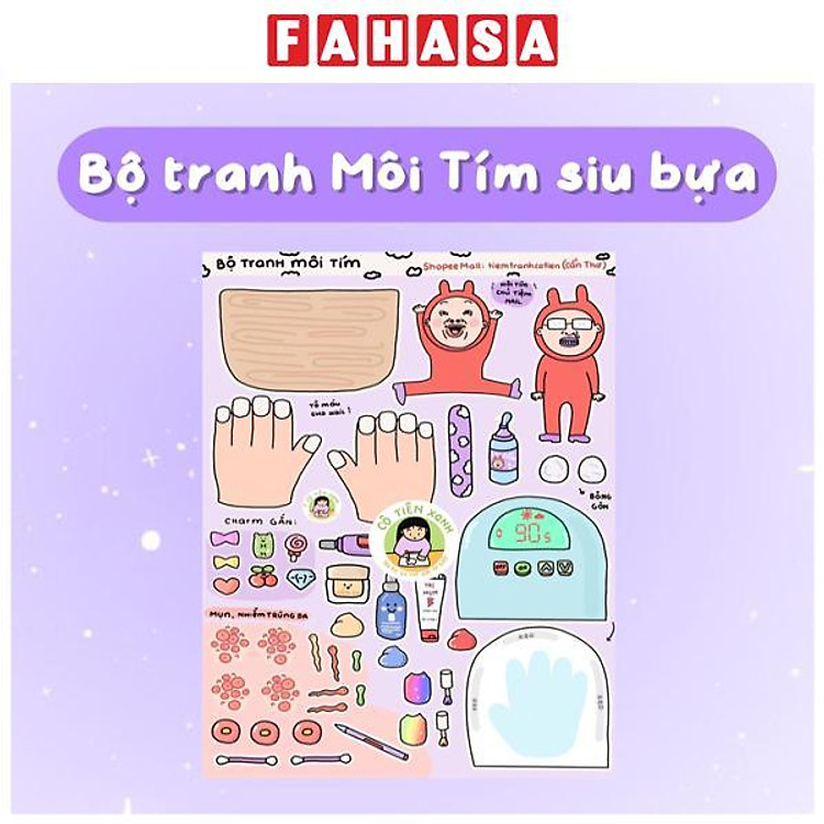 Bộ Tranh Tương Tác Cô Tiên Xanh Chính hãng Tiết kiệm