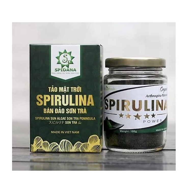 Thực phẩm dinh dưỡng Tảo Spirulina Hộp 100g - Dành dành cho người lớn