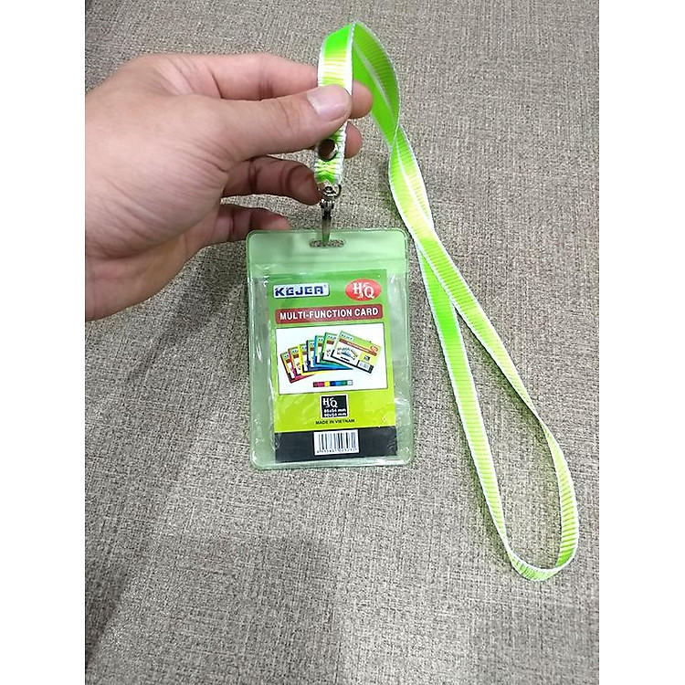 Bảng Tên Nhựa 2 Mặt Dọc (Màu Xanh Lá) - Ảnh 2