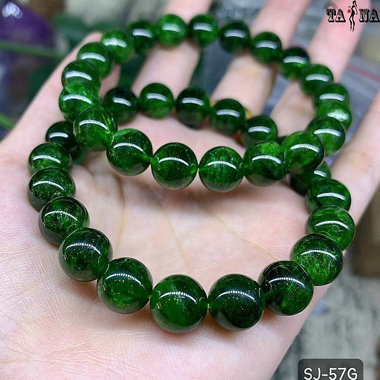 Vòng tay Diopside 8mm 6A VIP hợp mệnh Hỏa, Mộc