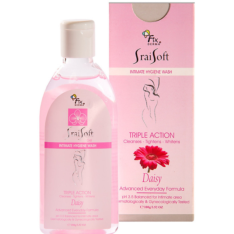 Gel vệ sinh phụ nữ Fixderma Srai Soft Gel – Daisy (Hương Hoa Cúc) (100g)