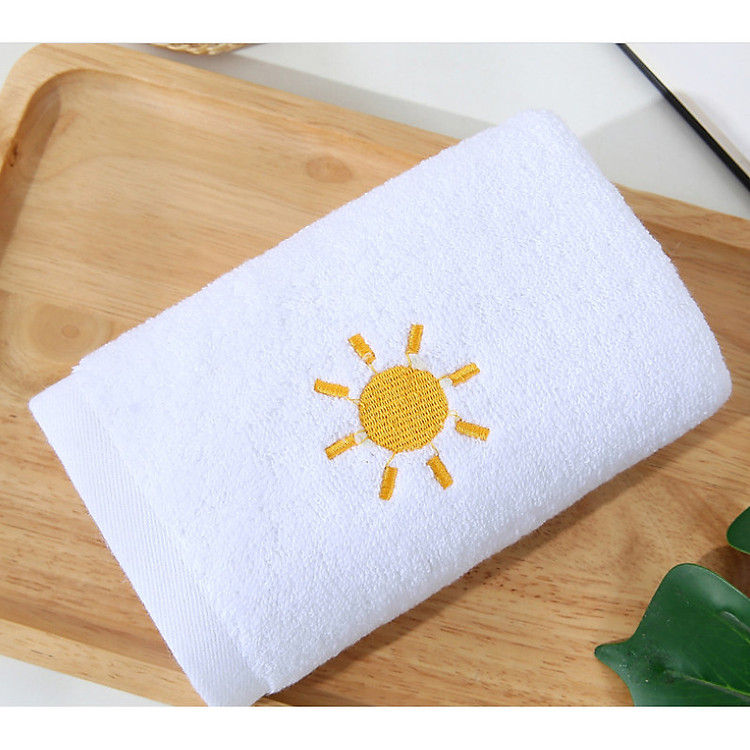 Khăn mặt/Khăn tắm cotton thêu hình thời tiết (mềm, thấm) KT 34x75cm