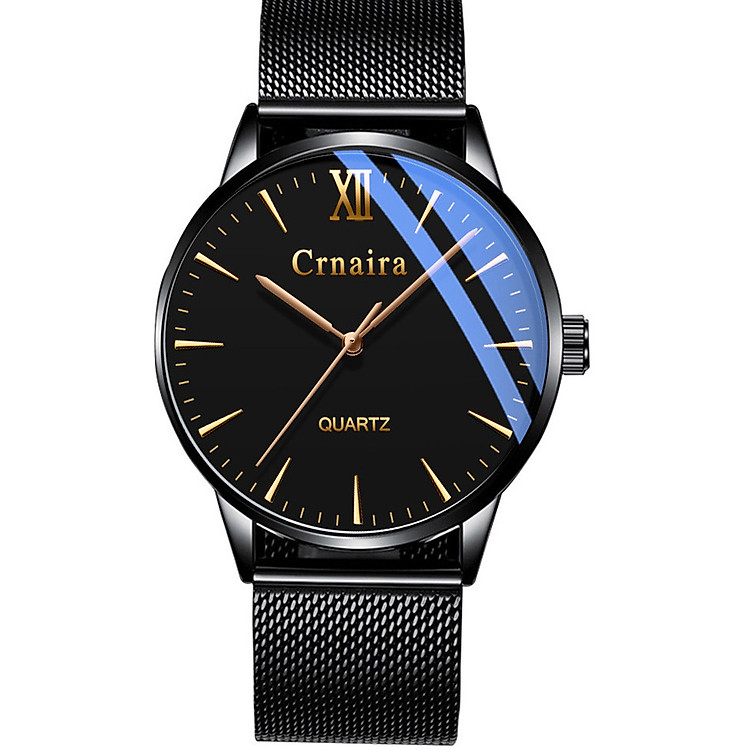 Đồng Hồ Nam Crnaira Japan CR39 Siêu Mỏng mặt đồng hồ tròn, thiết kế đẹp mắt, sáng bóng với tính năng hiện đại cho phái mạnh tự tin, mạng mẽ và thời trang thiết kế ôm tay với Dây Thép Mành