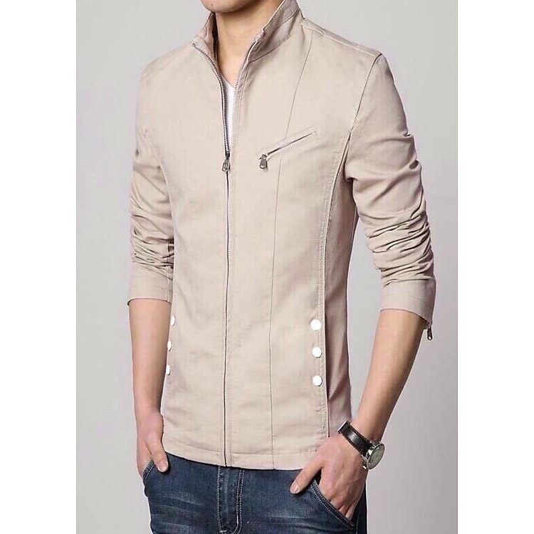 Áo Khoác Kaki Nam Hai Lớp Phối Dây Kéo Ngực Giả Vest Hàn Quốc Cao Cấp KK45 - ShopN6 (Nhiều Màu)