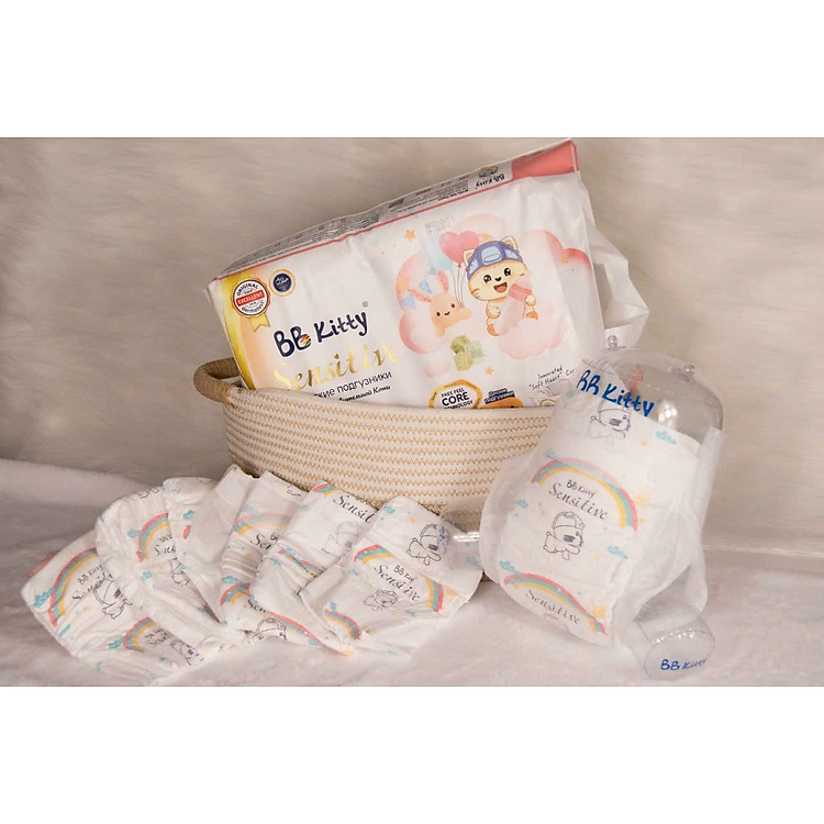 Mua Tã Dán BB KITTY SENSITIVE size S Chính hãng Giá rẻ - Hình ảnh 4