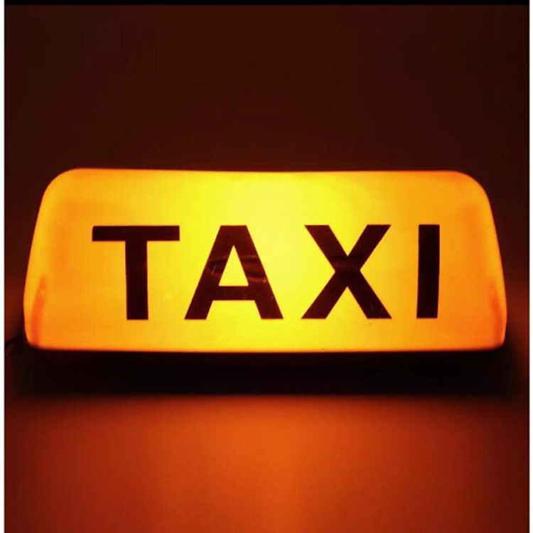 Mào taxi màu vàng - có đèn - đế nam châm