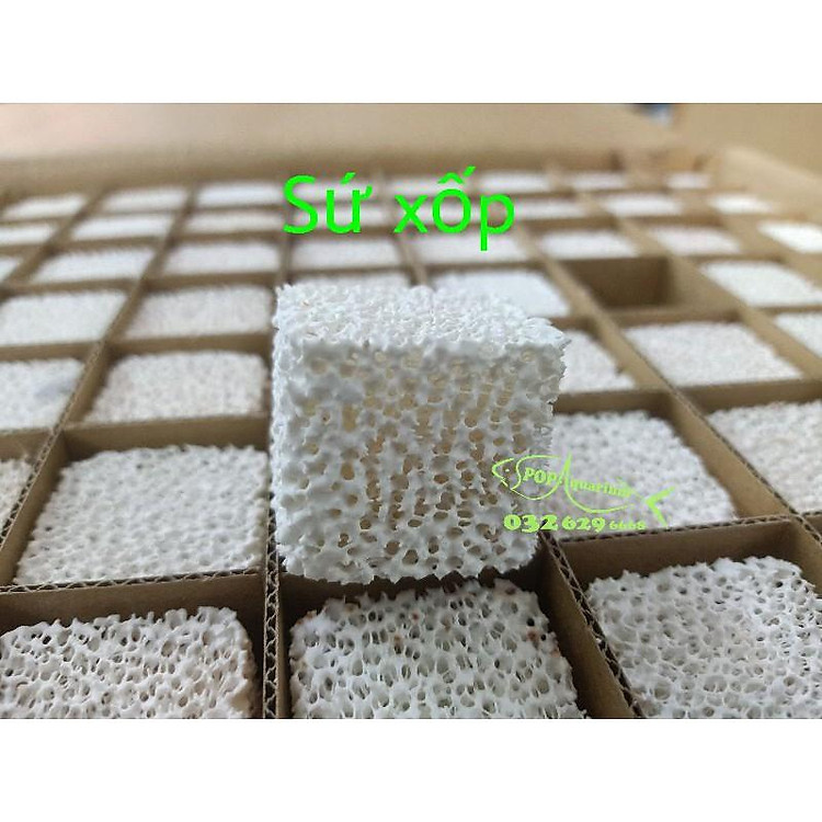 Vật liệu lọc sứ xốp vuông 38*38*20mm