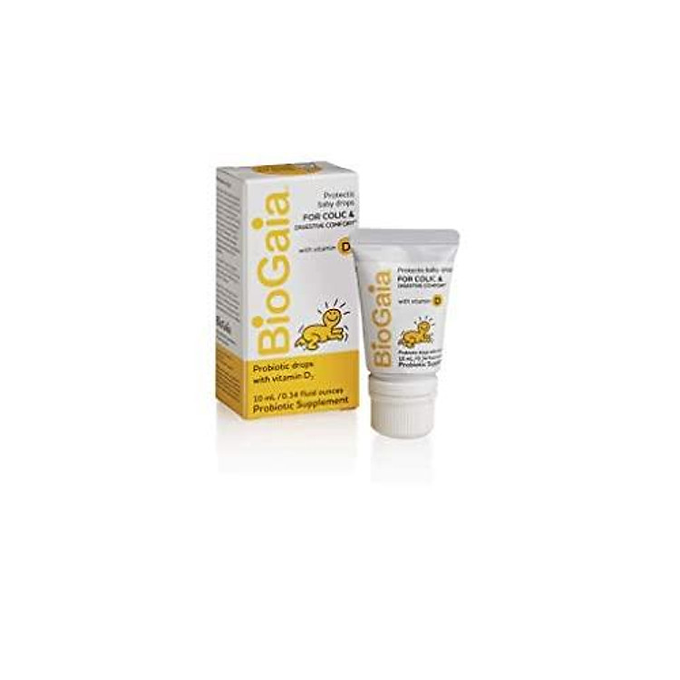 BioGaia Protectis Probiotics Drops with Vitamin D for Baby, Infants, Newborn and Kids Colic, Spit-Up, Constipation and Digestive Comfort, 10 ML, 0.34 oz, 1 Pack