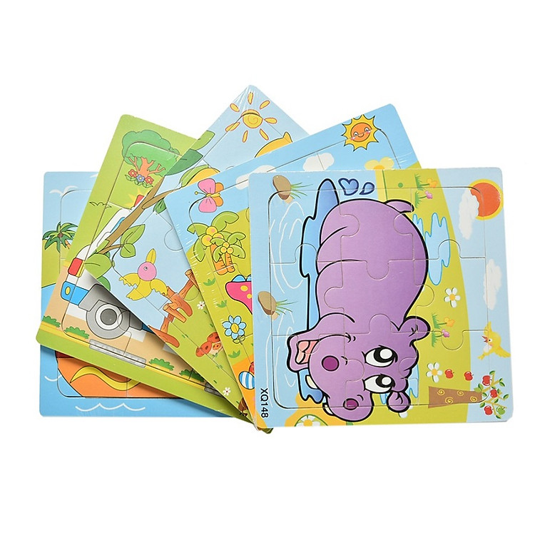 Combo 5 mảnh ghép tranh gỗ 9 miếng - TotdepreHG1021