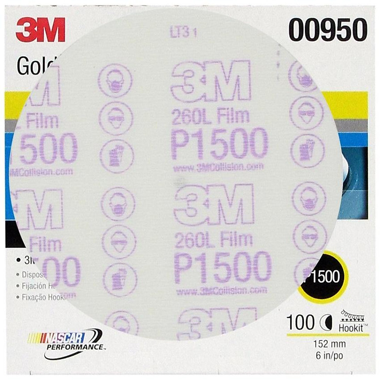 Giấy nhám tròn 3M độ nhám P1500 00950
