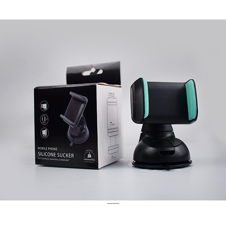 Giá Đỡ Điện Thoại Bằng Silicon Đế Hít Chân Không Xoay 360 độ Trên Ô tô - Giao Màu Ngẫu Nhiên