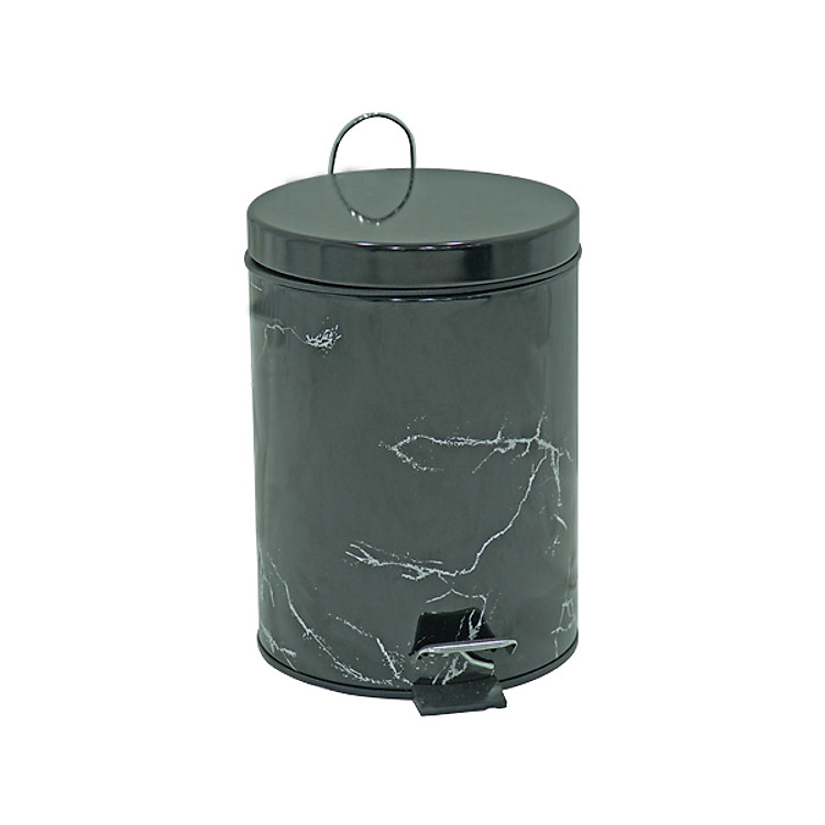 Thùng Rác Inox Vân Đá 5 lít