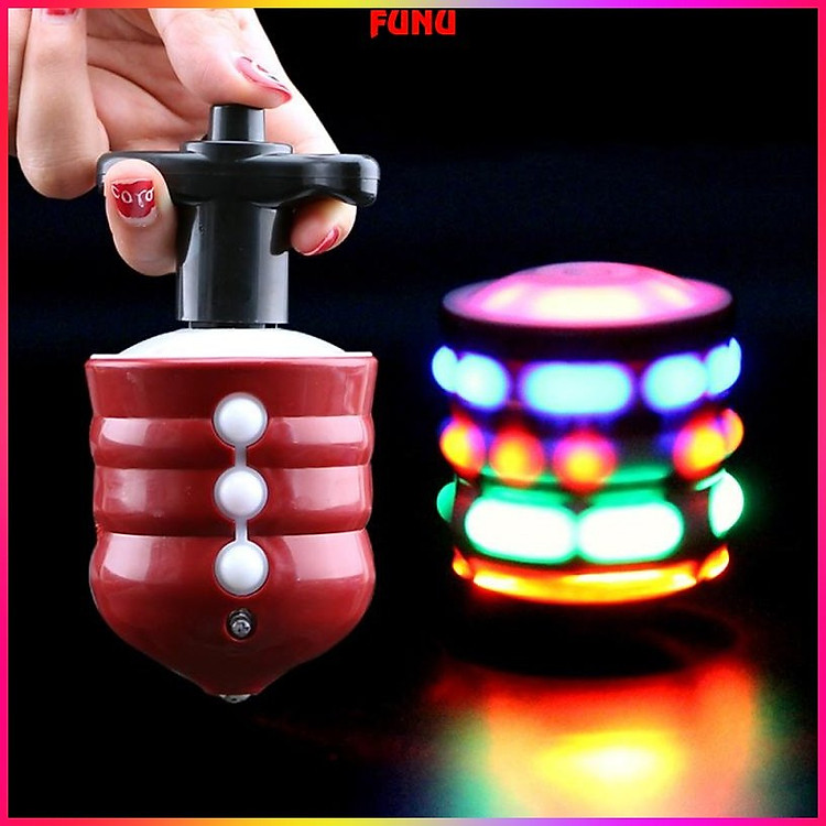 Con quay có đèn phát sáng và nhạc cho bé - Con quay spinner 7 màu cuốn hút - Hàng chính hãng