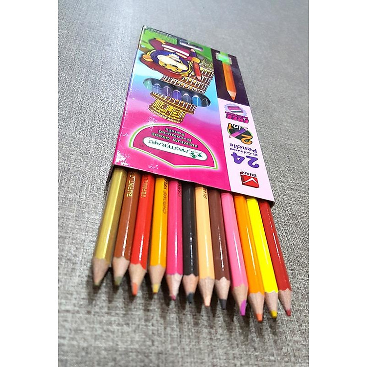 Bút Chì 2 Đầu MASTERART 108564 (24 màu) - Ảnh 2