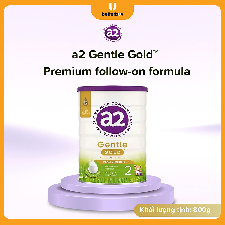Sữa a2 Milk a2 Gentle Gold Số 2 Lon 800g