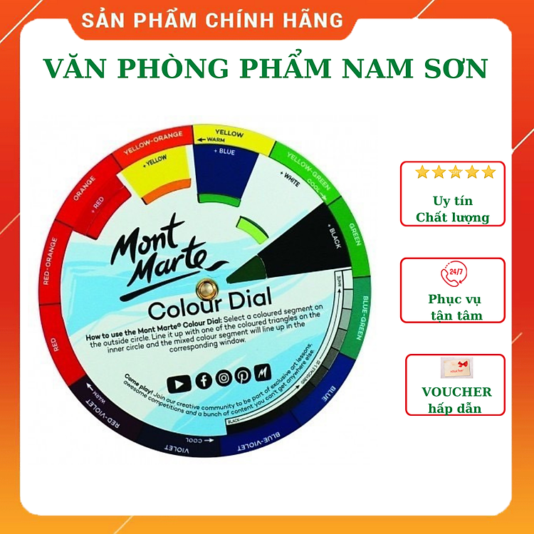 Bảng Hướng Dẫn Pha Màu Mini Mont Marte
