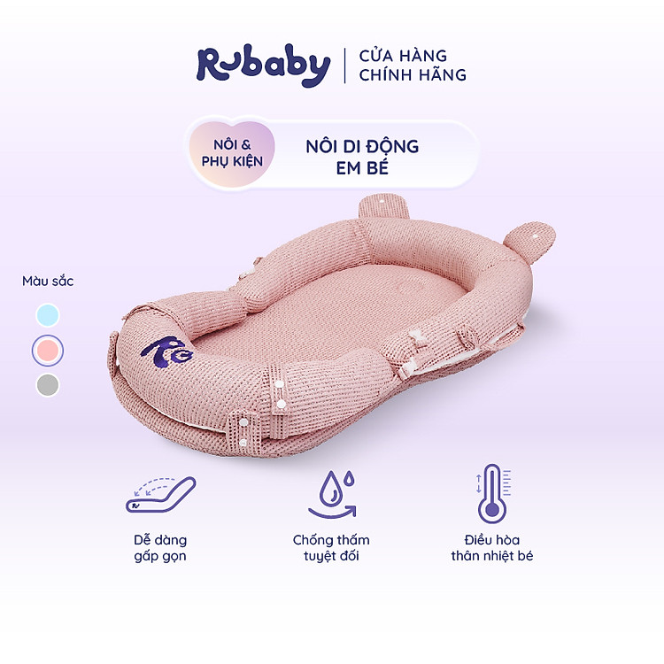 Tham Khảo tại ConCung: Nôi Di Động Rubaby Gấp Gọn Thoáng Mát , nhận ngay nhiều Ưu đãi