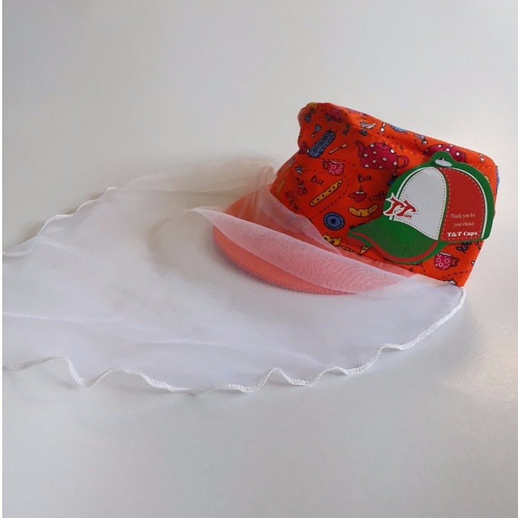 Mũ kèm khăn voan cho bé - Mẫu ngẫu nhiên