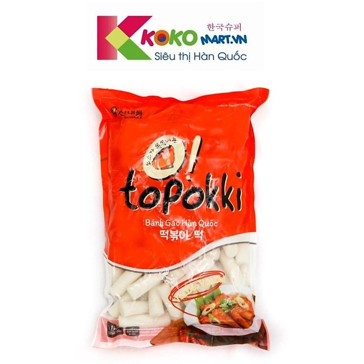 Bánh gạo thỏi Tokbokki Hàn Quốc 1kg