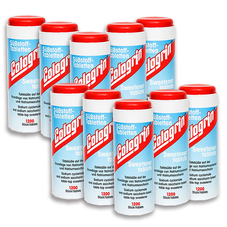 Combo 10 Lọ Thực Phẩm Chức Năng Đường Ăn Kiêng Thấp Calo Cologrin Kruger (1200 viên/ lọ)
