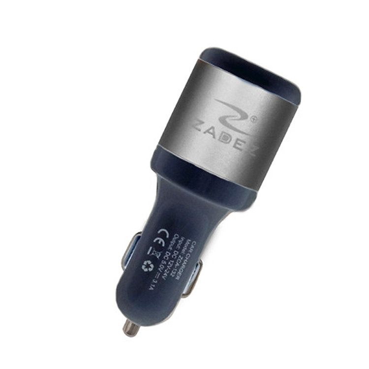 CỐC SẠC XE HƠI CHUYÊN DỤNG ZADEZ ZCA-132 - Hàng Chính Hãng