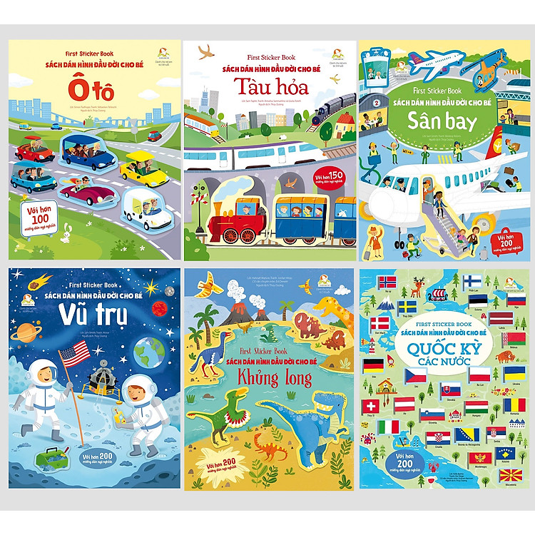 Combo Dán Hình Đầu Đời Cho Bé – First sticker book