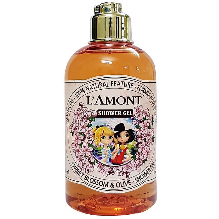 Sữa Tắm Cho Bé L'amont En Provence Baby Cherry Blossom Shower Gel Hương Hoa Anh Đào Chai 250ml