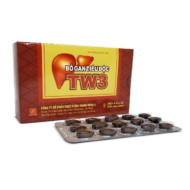 Viên bổ gan tiêu độc hộp 60 viên TW3