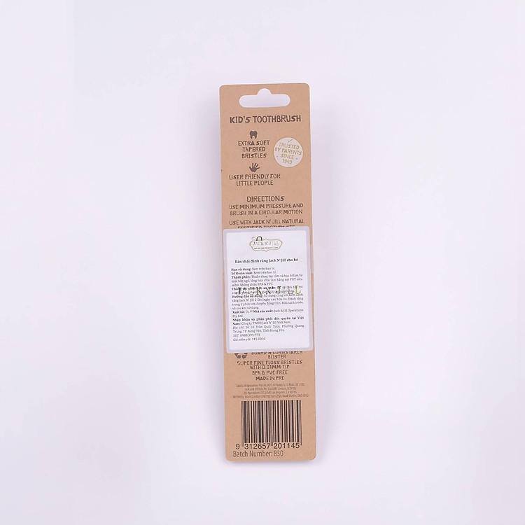 Mua Bàn chải đánh răng cho bé Jack N' Jill - Hình Elephant Chính hãng Ưu đãi - Hình ảnh 2