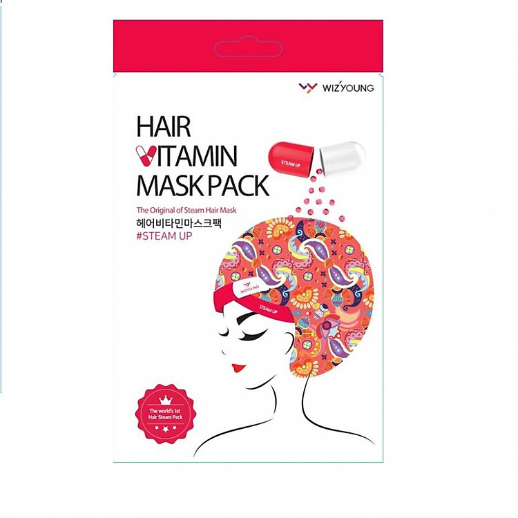 Mặt nạ cho tóc khô yếu Wizyoung Hair Vitamin Mask Pack Steam Up (40g)