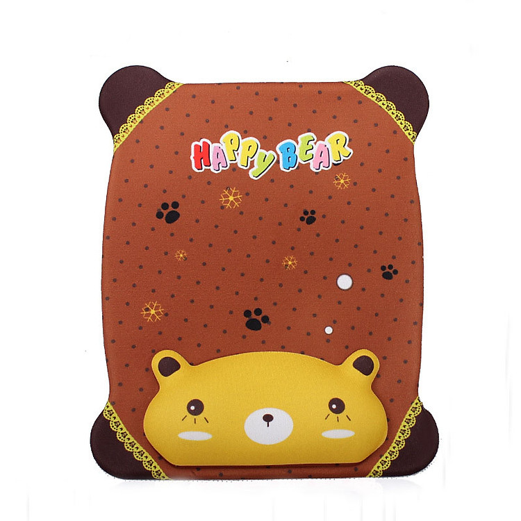 Lót Chuột Chữ Nhật Có Kê Tay Họa Tiết Dễ Thương 17.5 x 21.5 cm