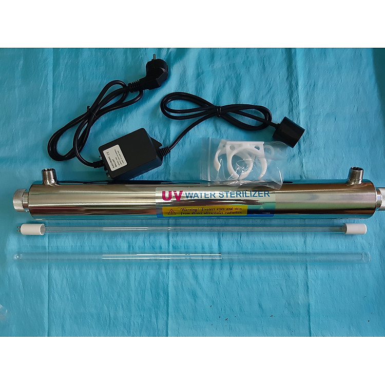 Bộ đèn UV 41W dùng cho máy lọc nước - đèn uv 41W nước vào ra phi 27