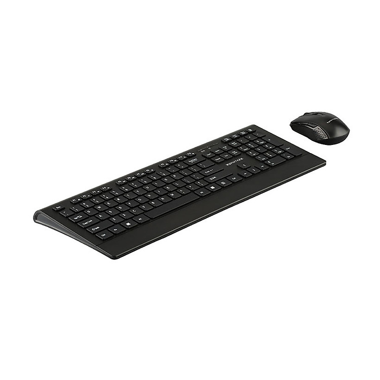 Combo Chuột Và Bàn Phím Không Dây Promate ProCombo - 4 Slim Full-Size Multimedia - Đen - Hàng Chính Hãng