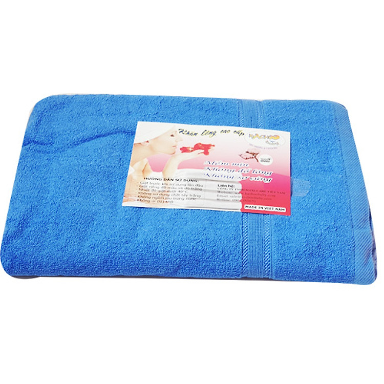 Mua tại Tiki: Khăn tắm cotton 1,4m - Xanh dương Chính hãng, giá tốt