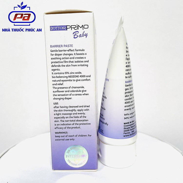 Kem chống hăm Dottorprimo Baby 30ml Chính hãng Tiết kiệm - Hình ảnh 3
