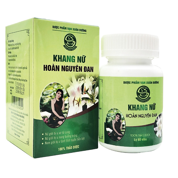 Khang Nữ Hoàn Nguyên Đan (hỗ trợ chữa u xơ tử cung, u nang buồng trứng, kinh nguyệt không đều, viêm lộ tuyến cổ tử cung)