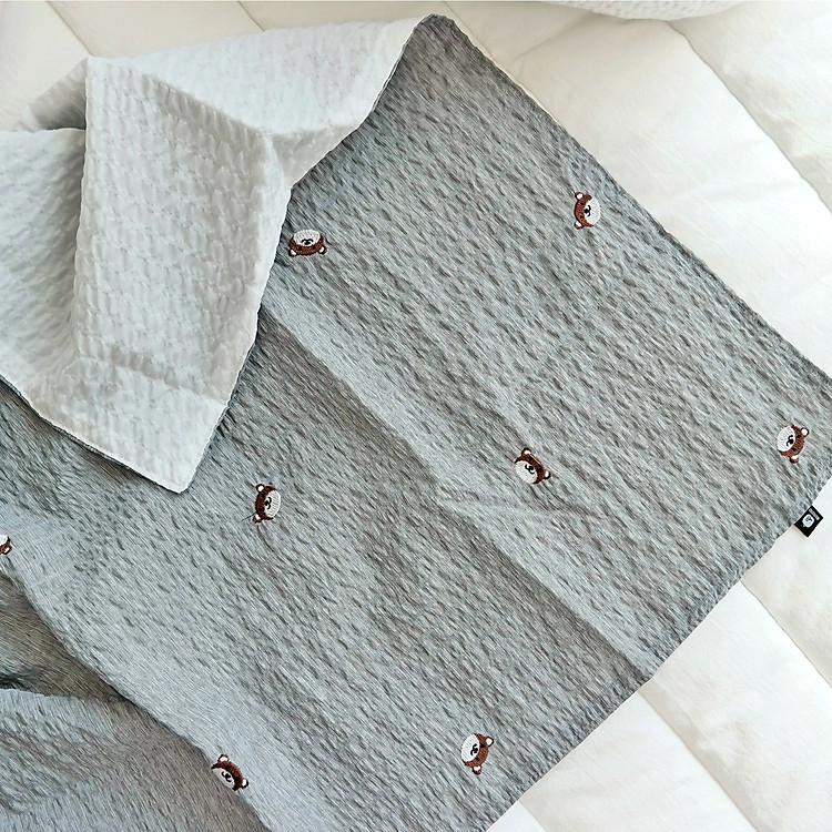 Chăn đắp cho bé Rototo bebe nhập khẩu Hàn Quốc chất liệu Ripple (Polyester) thoáng mát