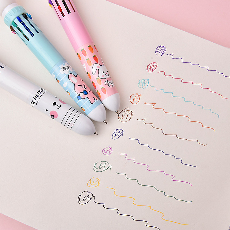 Bút Bi Thỏ Mập Nhiều Ngòi So Cute - Ảnh 6