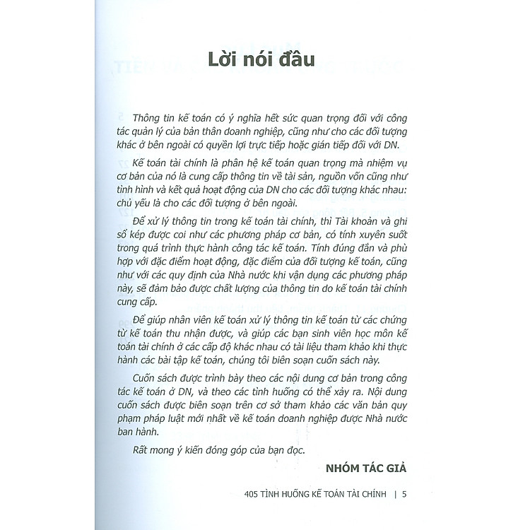405 Tình Huống Kế Toán Tài Chính - Hướng Dẫn Thực Hành Bài Tập Kế Toán (Tái bản lần 3) - Ảnh 4
