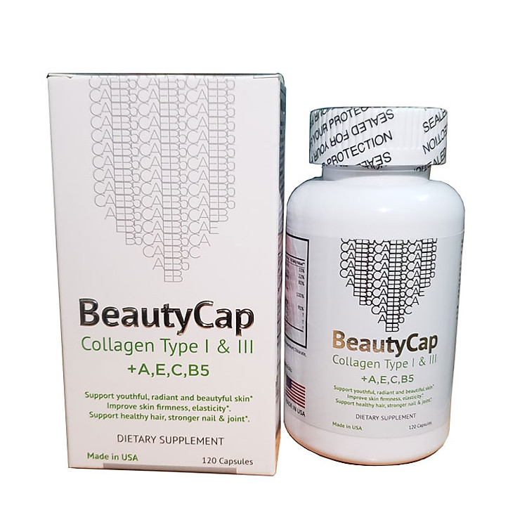 Viên uống bổ sung Collagen BeautyCap giúp làm đẹp da chống lão hoá