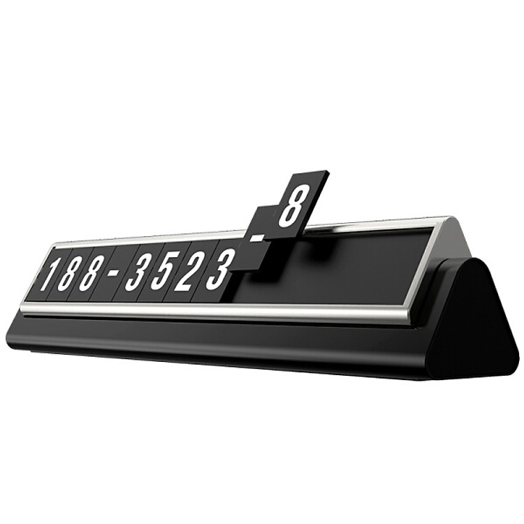 Thẻ Đỗ Xe Hiển Thị Số Điện Thoại BIAZE T4 - Bạc