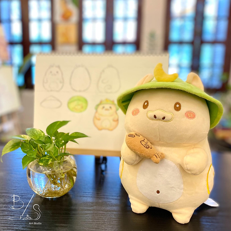 PIG MOON Bông - Người bạn tuổi thơ Chính hãng Giá rẻ - Hình ảnh 3