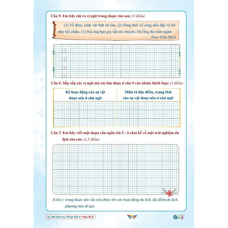 Đề Kiểm Tra Tiếng Việt 4 - Học Kì 2 (Cánh Diều) - Ảnh 3