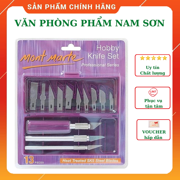 Bộ Dao Thủ Công Mont Marte MACR0004 (13 chi tiết)